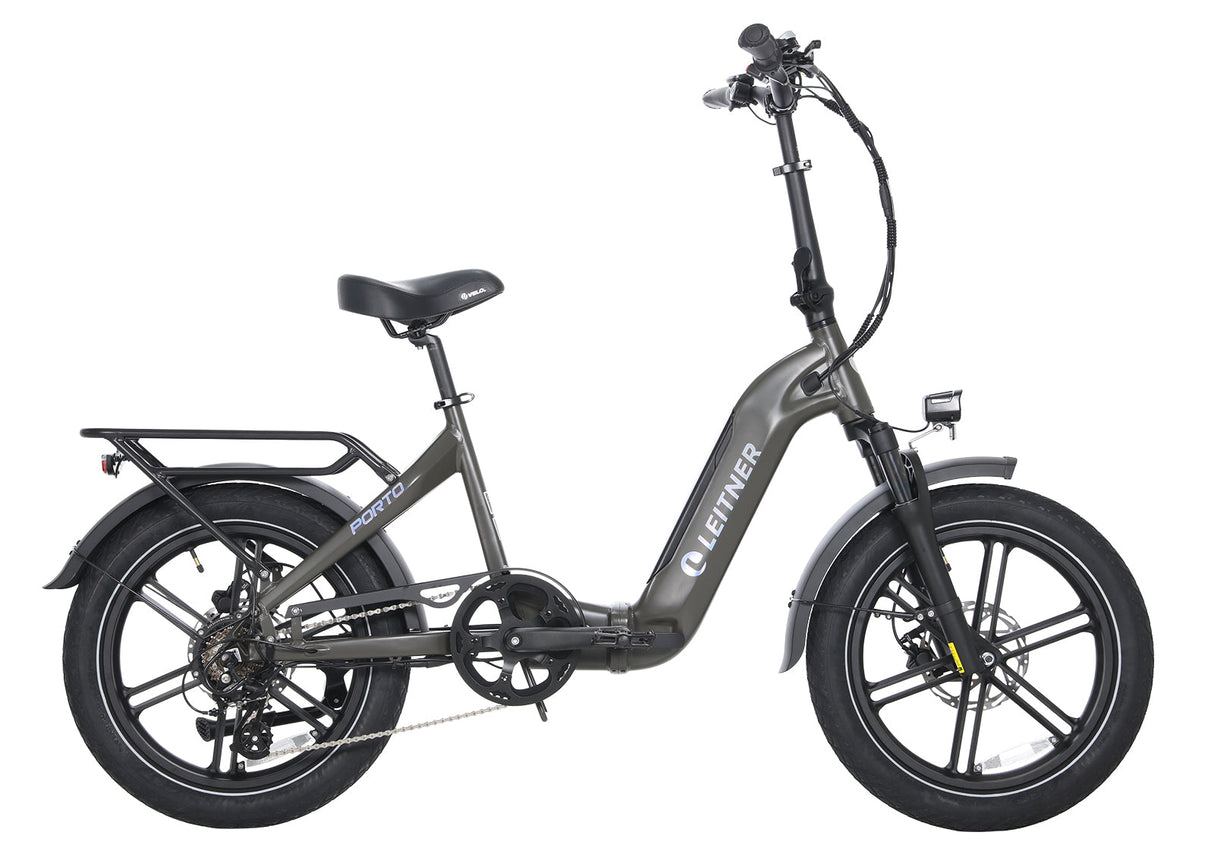 20" Fat Tyre Folding Electric Bike | Leitner Porto Red