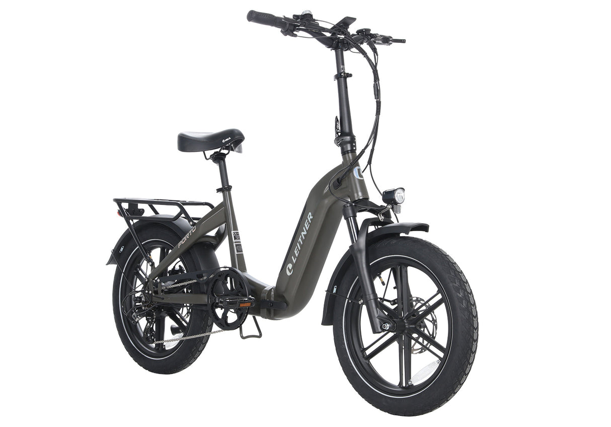 20" Fat Tyre Folding Electric Bike | Leitner Porto Red