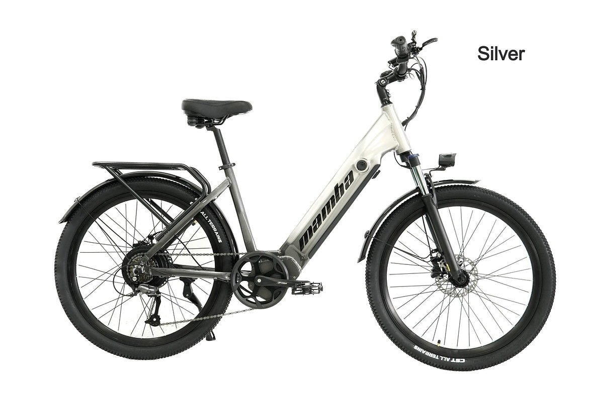 Mamba Savannah Electric Bike 48V 17Ah Silver