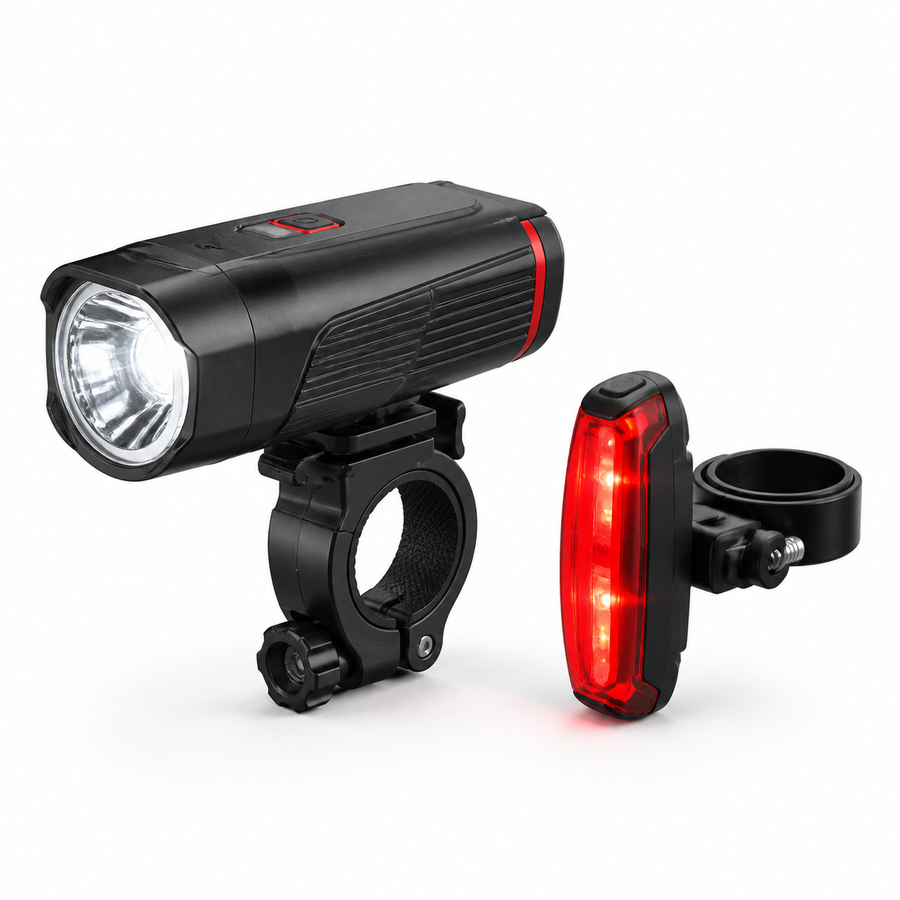 E-Motion Rechargeable Front & Rear LED Light Set